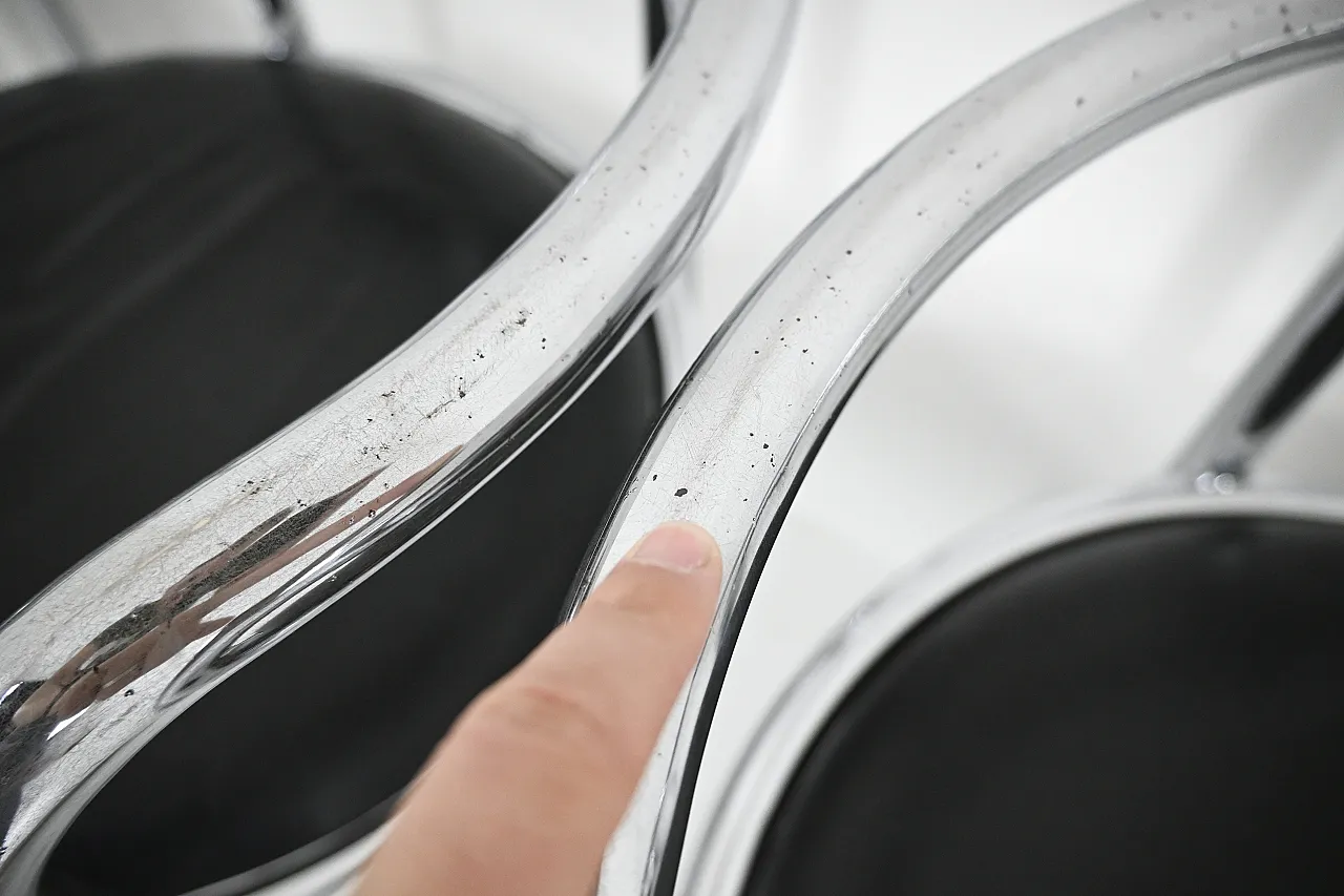 "Locus Solus" sedie di Gae Aulenti per Poltronova, anni '60, set di 6 13