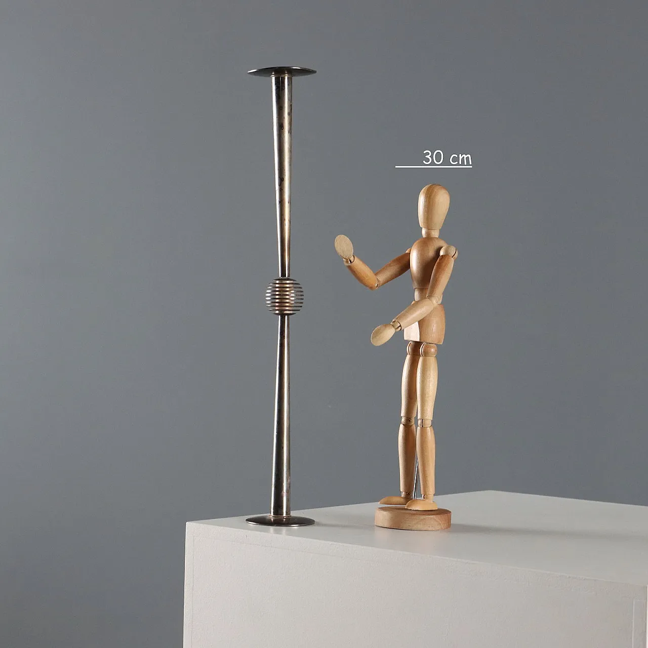 Candelabro in metallo argentato di Lino Sabattini, anni '60 2