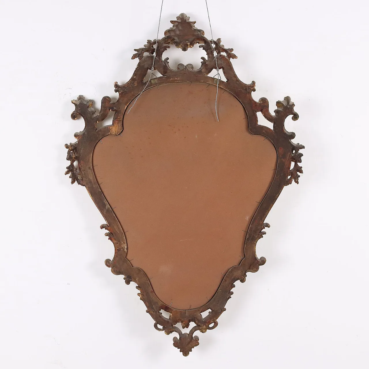 Specchio in stile rococò con tiglio dorato, '900 8