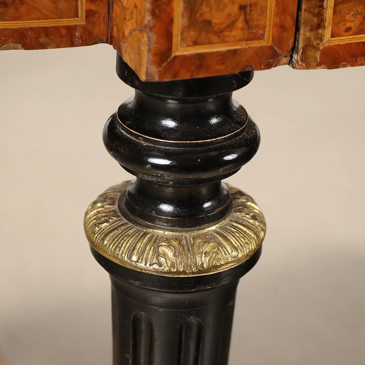 Walnut and maple burl desk by W.M. Johnson & Son, 19th century 8