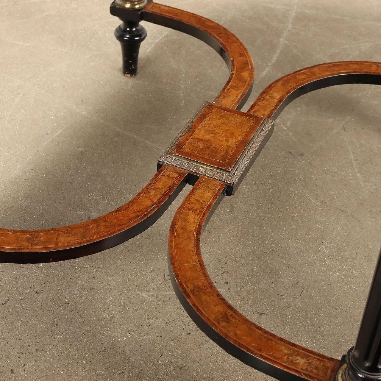 Walnut and maple burl desk by W.M. Johnson & Son, 19th century 9