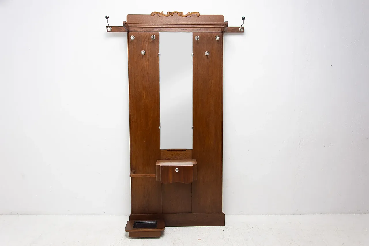 Appendiabiti e cappelliera in stile Art Nouveau, inizio '900 1