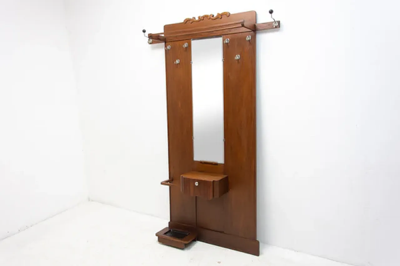 Appendiabiti e cappelliera in stile Art Nouveau, inizio '900 5