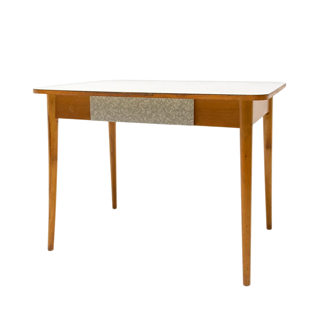 Midcentury formica and wood central table, 1960s 17