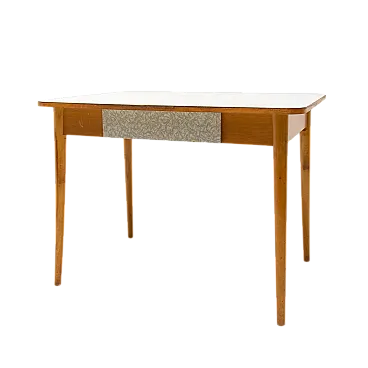 Tavolo centrale in formica e legno, anni '60