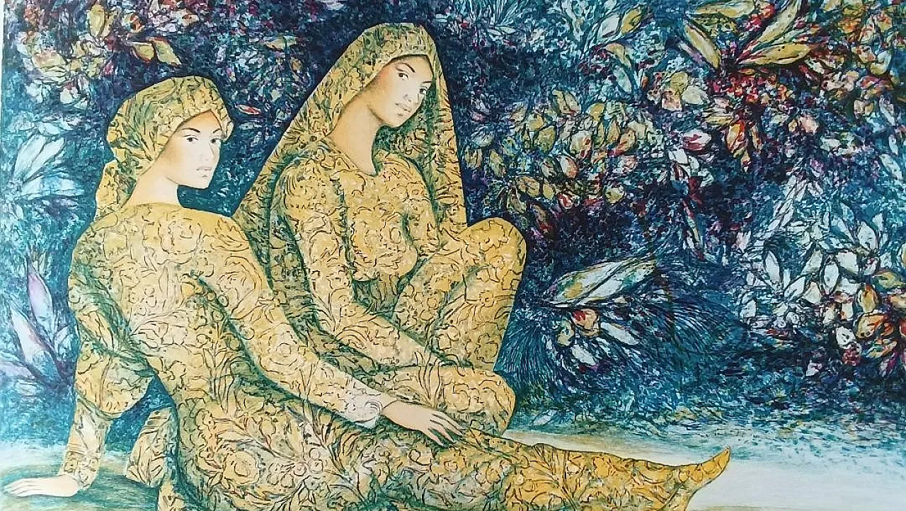 Colour lithograph by Andrea Quarto, 20th century 3