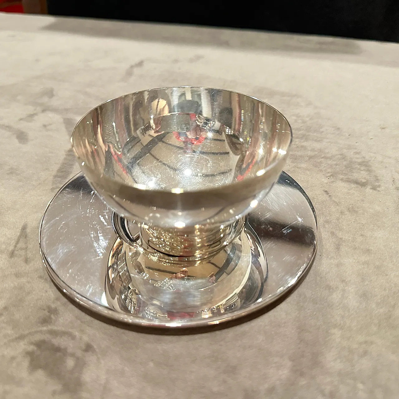 12 Minimalist ice cream bowls and plates by Lino Sabattini, 1980s 2