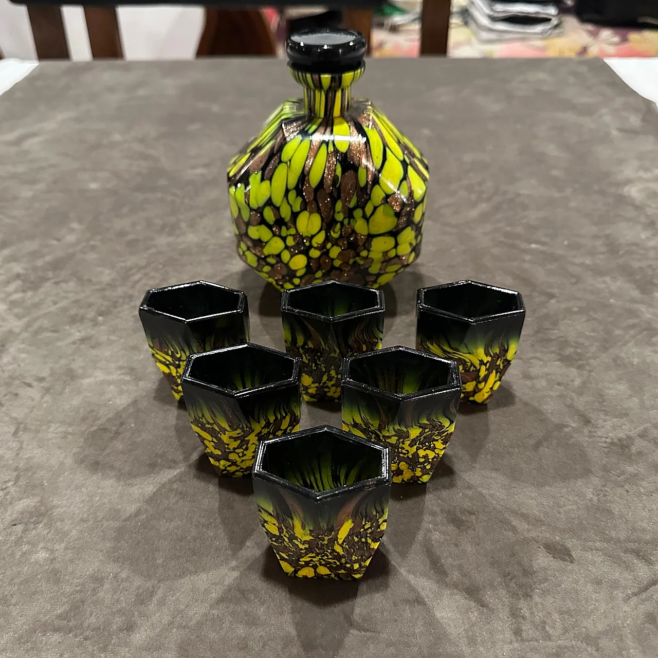 Set di rosoli in vetro di Murano Art Deco, anni '40 2