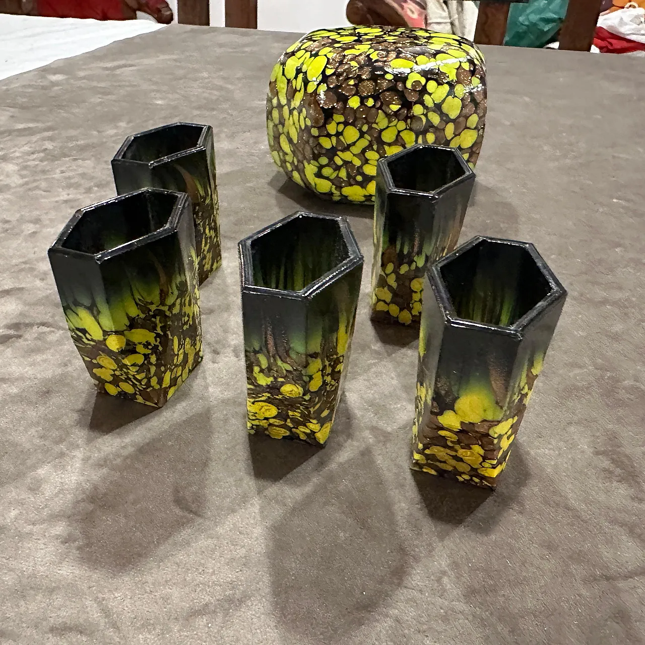 Set di rosoli in vetro di Murano Art Deco, anni '40 4