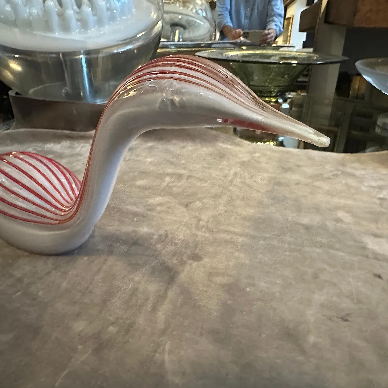 Scultura in vetro di Murano raffigurante un'anatra di Seguso, anni '70 9