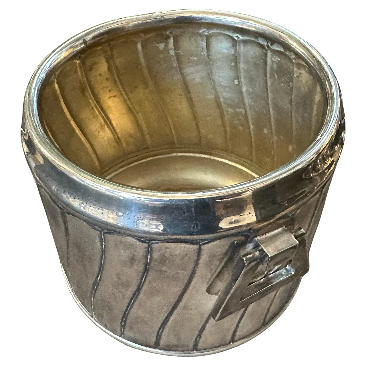 Silver plated wine cooler by Calegaro, 1980s 2