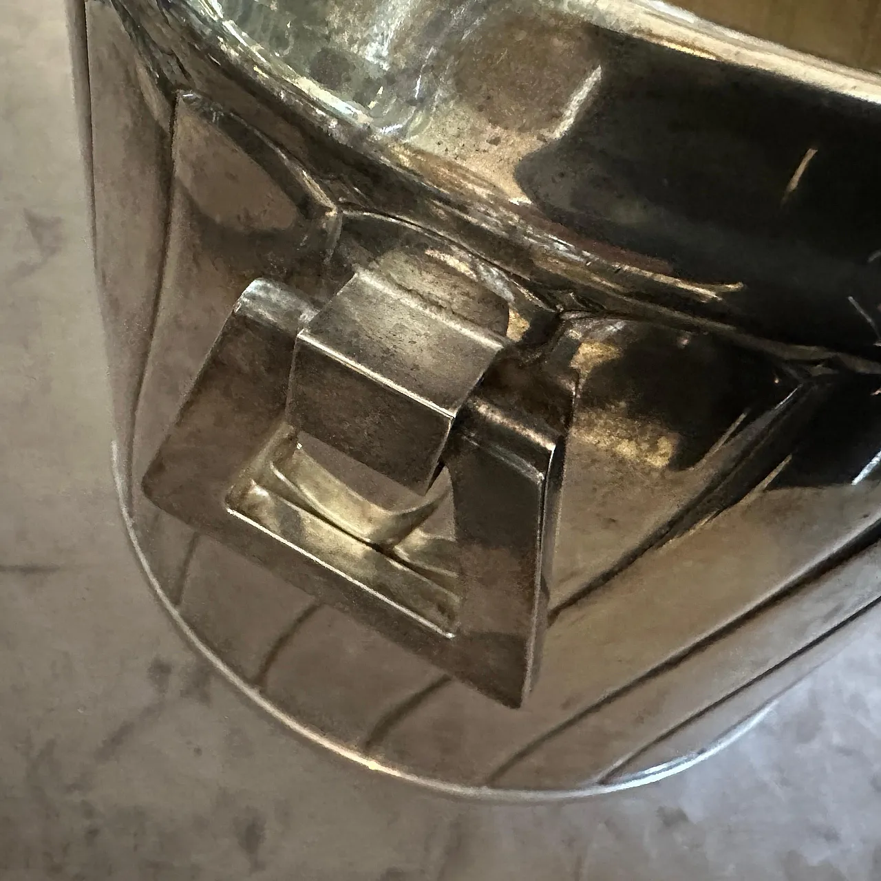 Silver plated wine cooler by Calegaro, 1980s 8