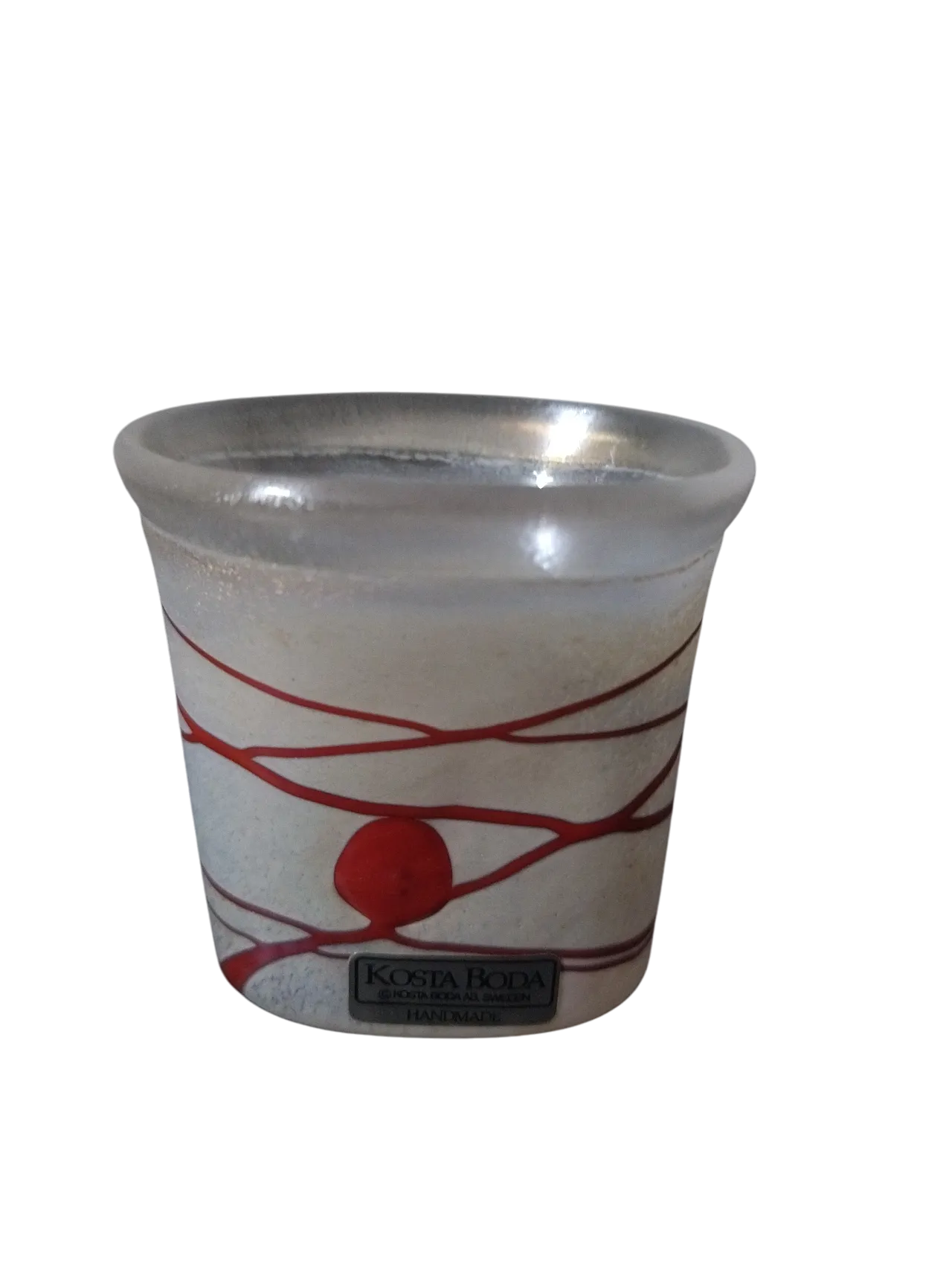 Kosta Boda B. Vallien Galaxy Red Collection Vaso 7