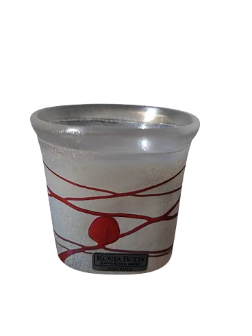 Kosta Boda B. Vallien Galaxy Red Collection Vaso