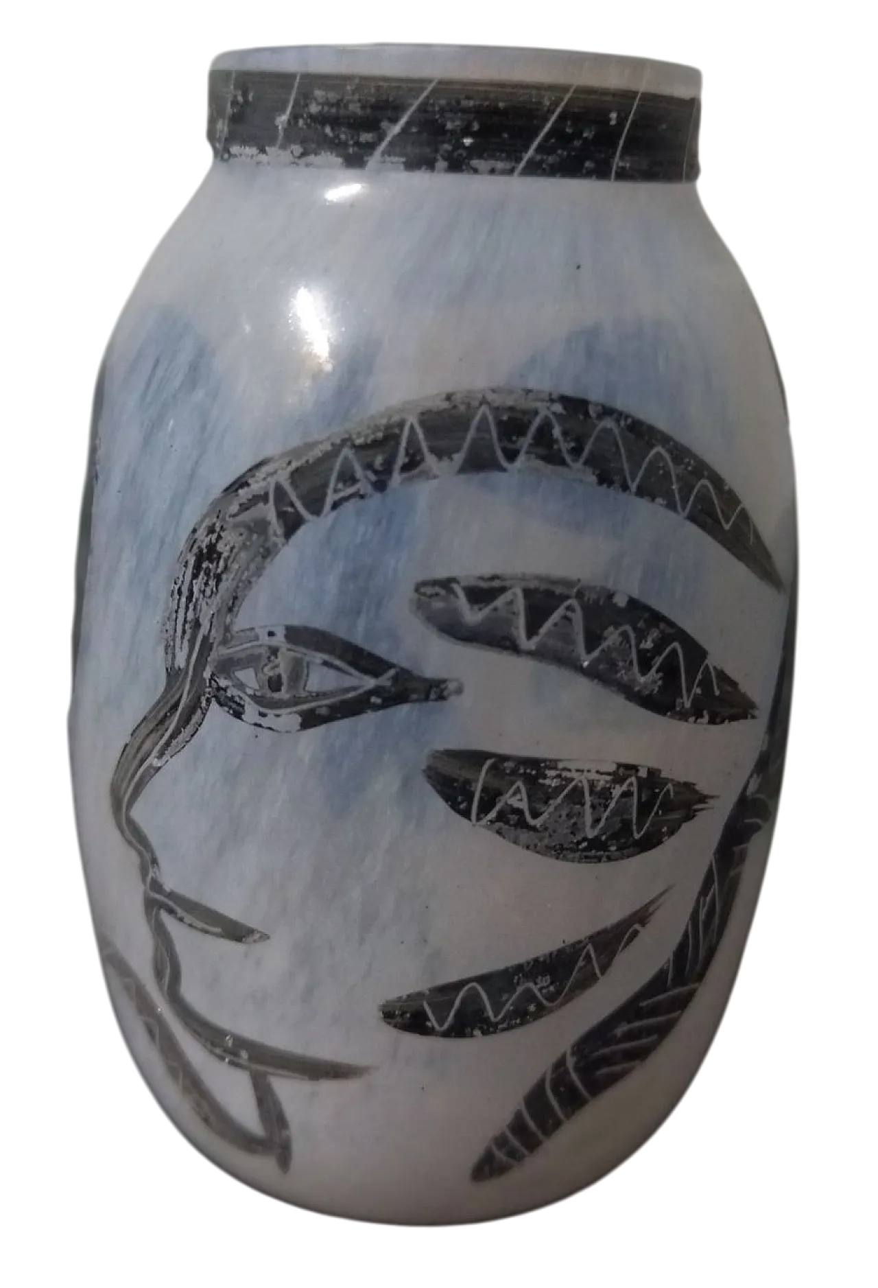 Vaso Kosta Boda dipinto a mano di Ulrica Hydman 9