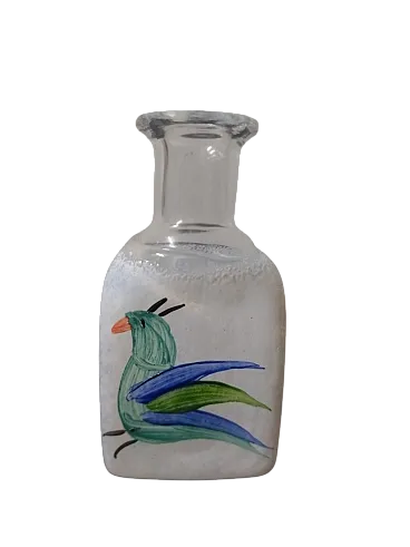 Bottiglia vintage in vetro soffiato di Kosta Boda