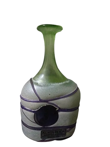 Kosta Boda Bertill Vallien Galaxy Collection bottiglia bassa