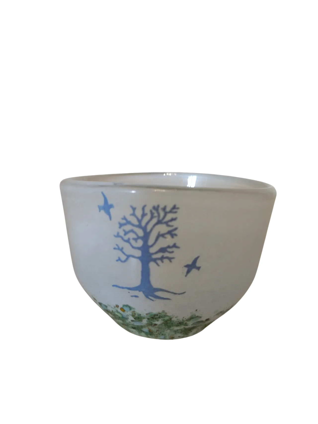 Kosta Boda Kjell Engman Art Glass Ciotola ''October'' 6