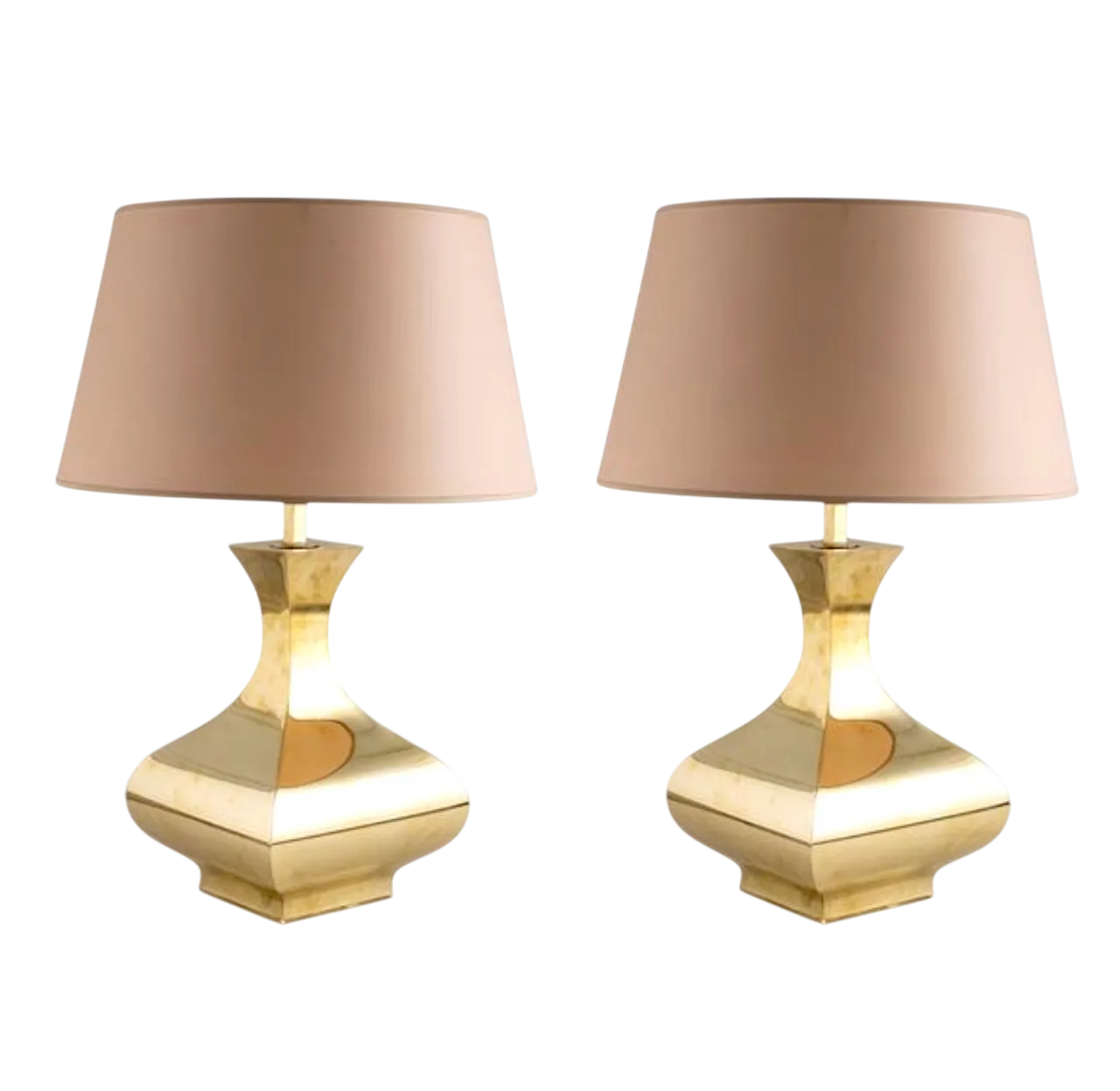 Set di 2 lampade da tavolo mod. Piramide, High Society Italia 1970s 17