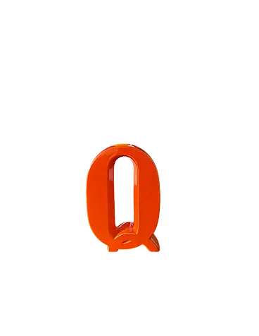 Solifleur Orange Space Age Vase, Marcel Rodureau France 1970