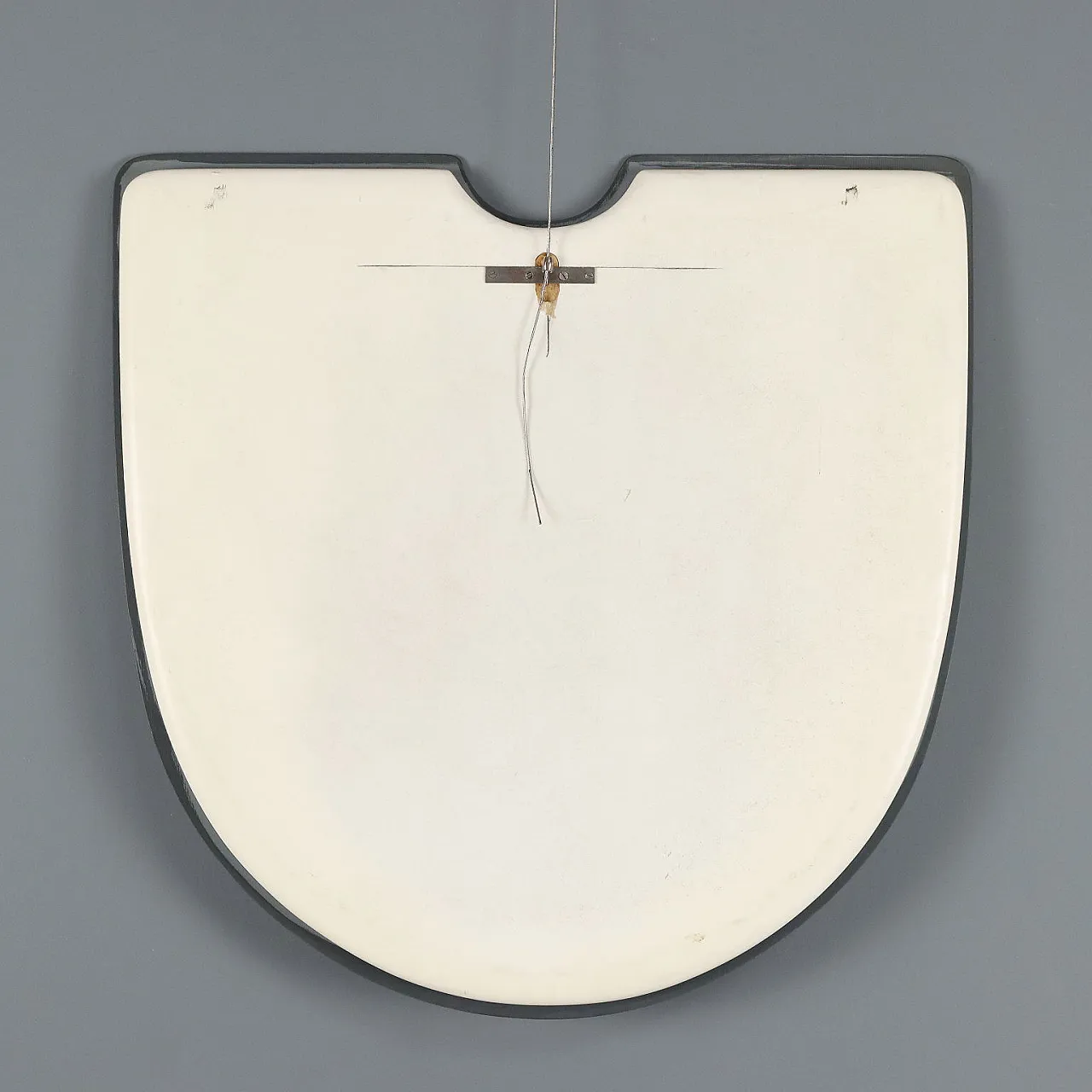 Specchio in legno laccato e vetro fumé, anni '60 10