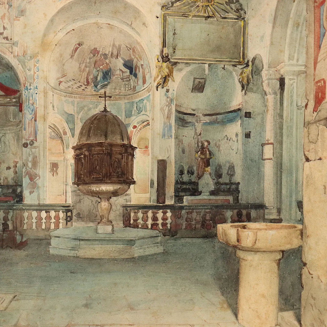 Painting by Luigi Bisi, 19th century 3