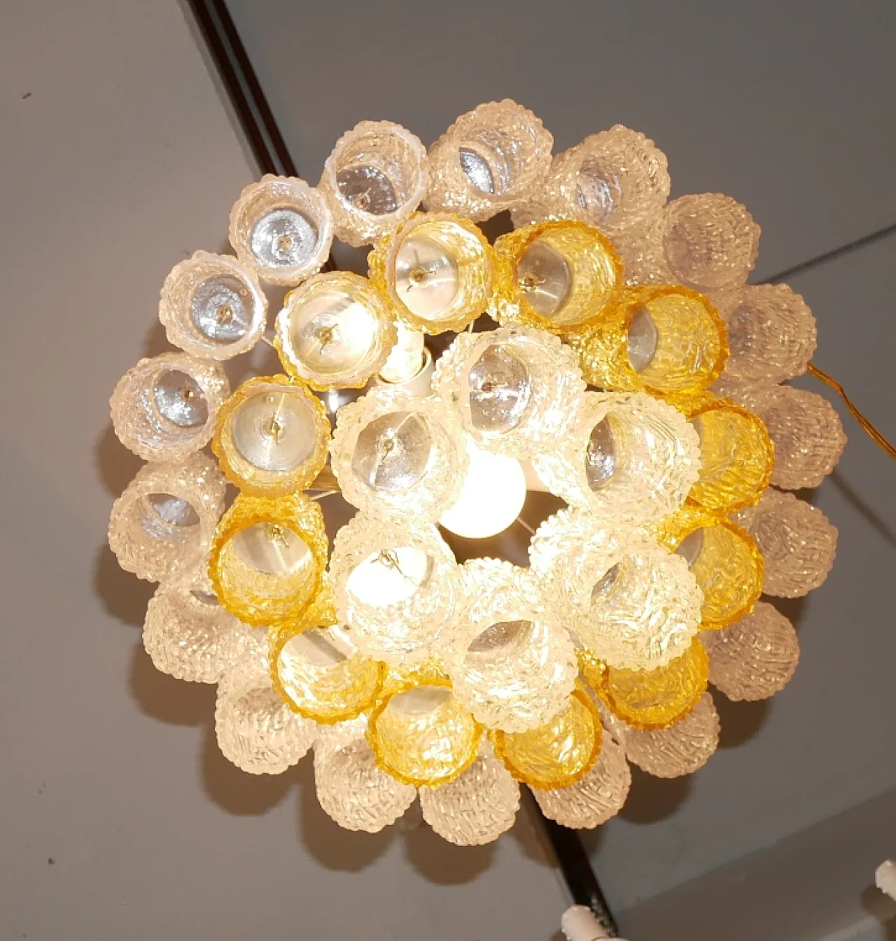 Chandelier model Tronchi by Venini, 1960s 9