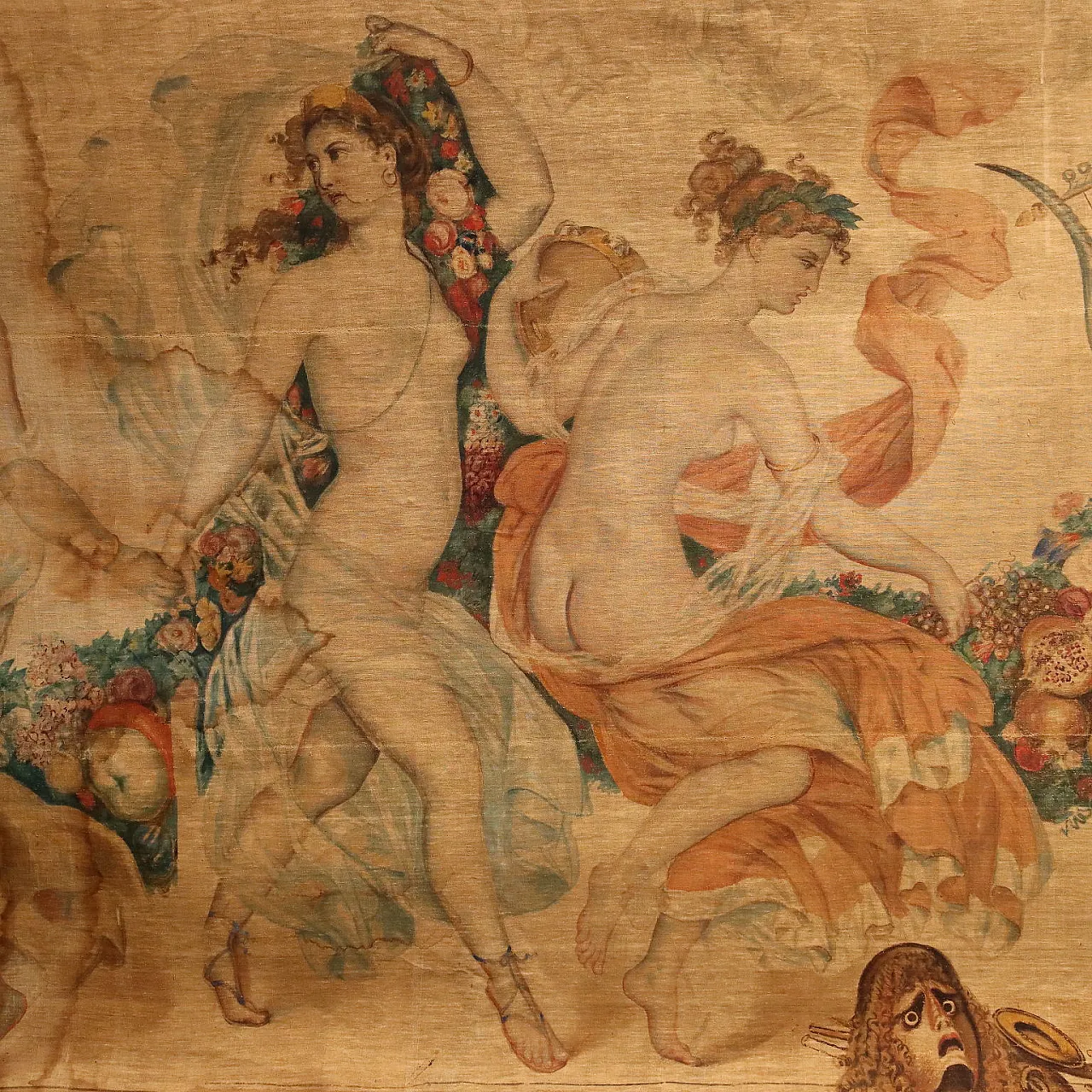 The nine muses, tapestry, grass juice, 19th century 6