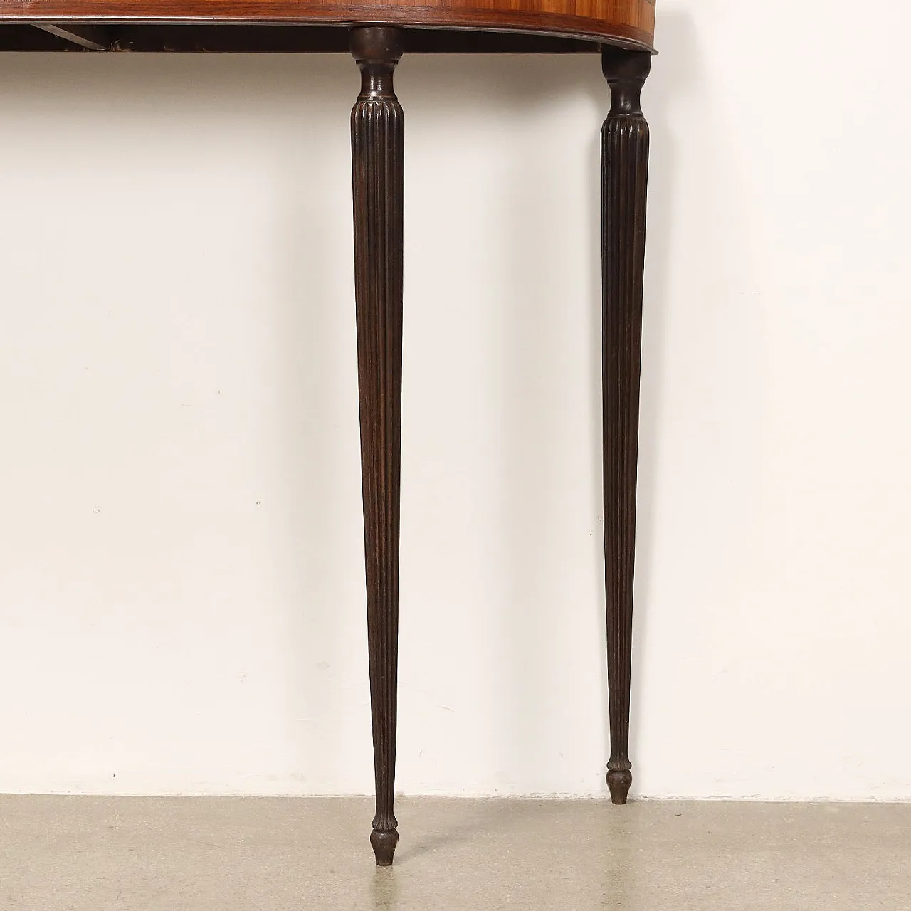 Consolle in faggio impiallacciato e mogano, anni '50 5