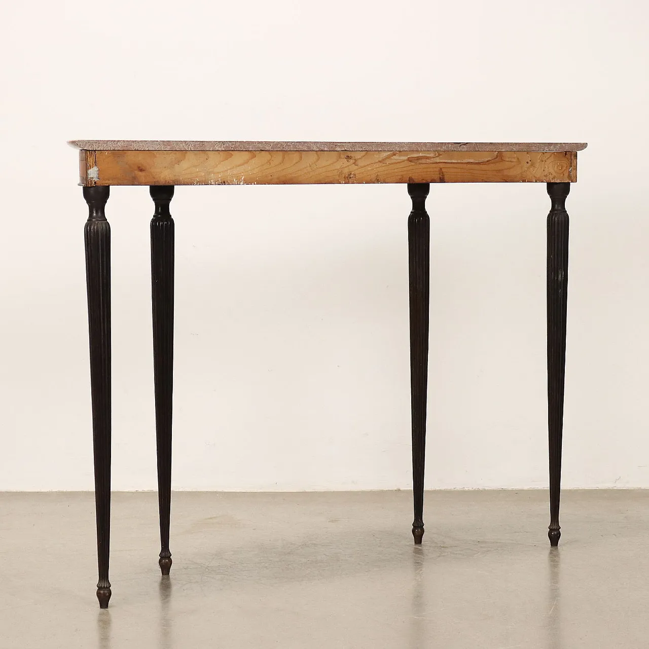 Consolle in faggio impiallacciato e mogano, anni '50 8