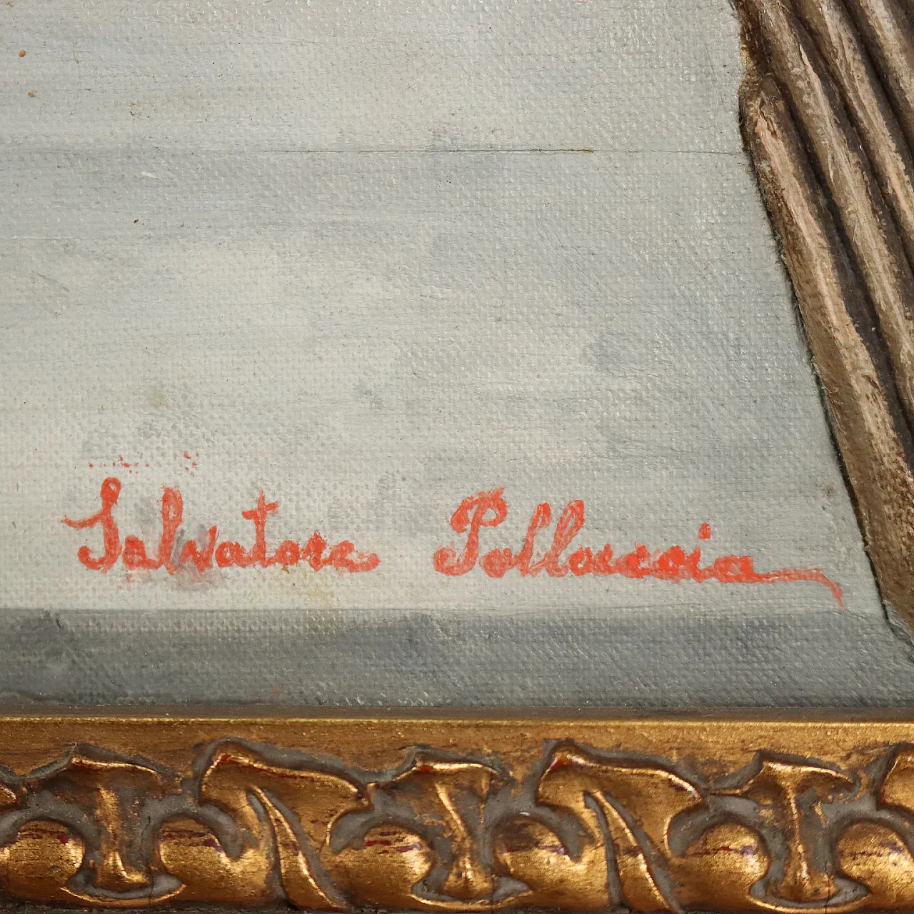 Scorcio del chiostro del Duomo di Monreale, dipinto a tecnica mista 8