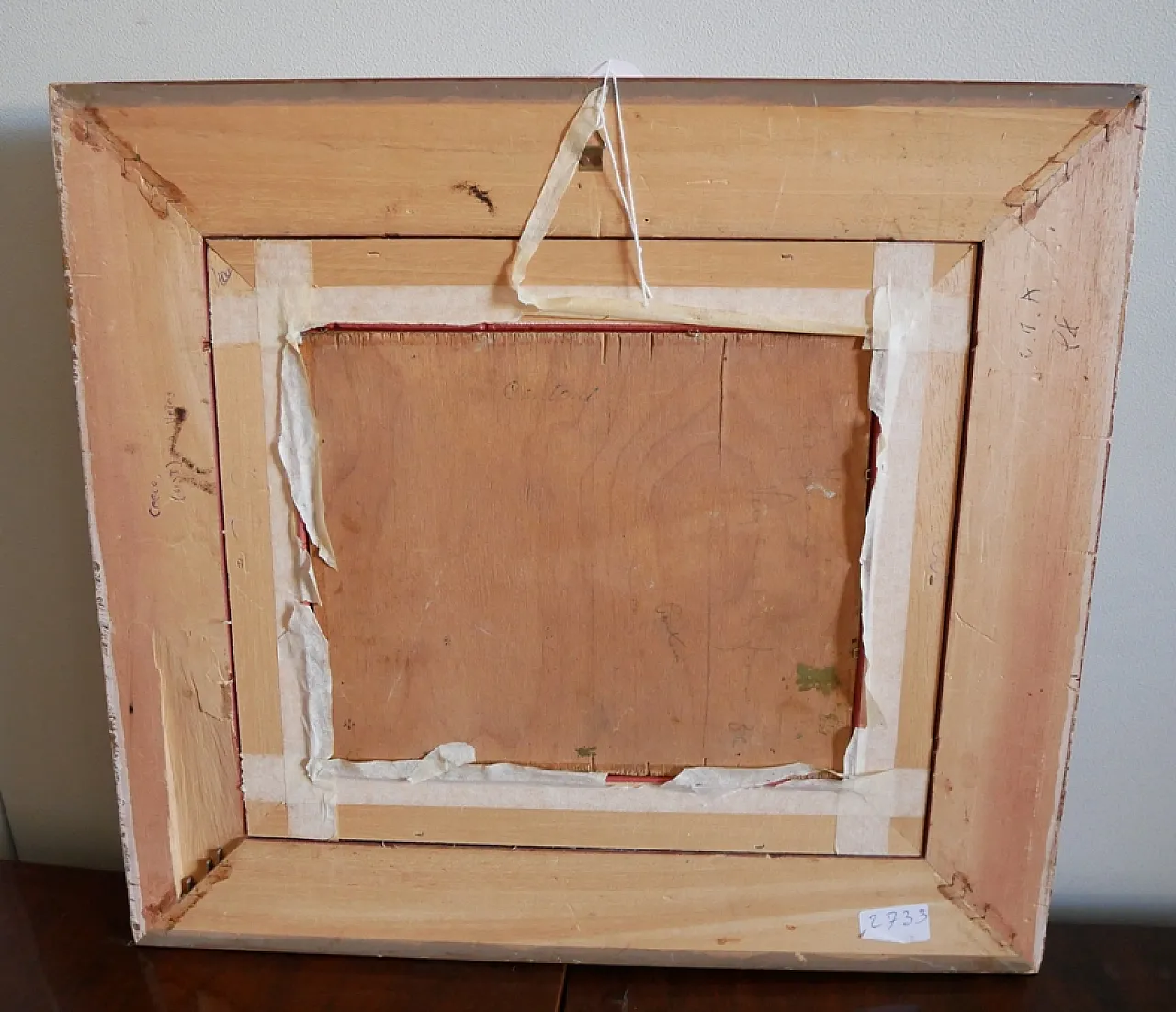 Oil painting on plywood signed Cantoni, 1930s 2