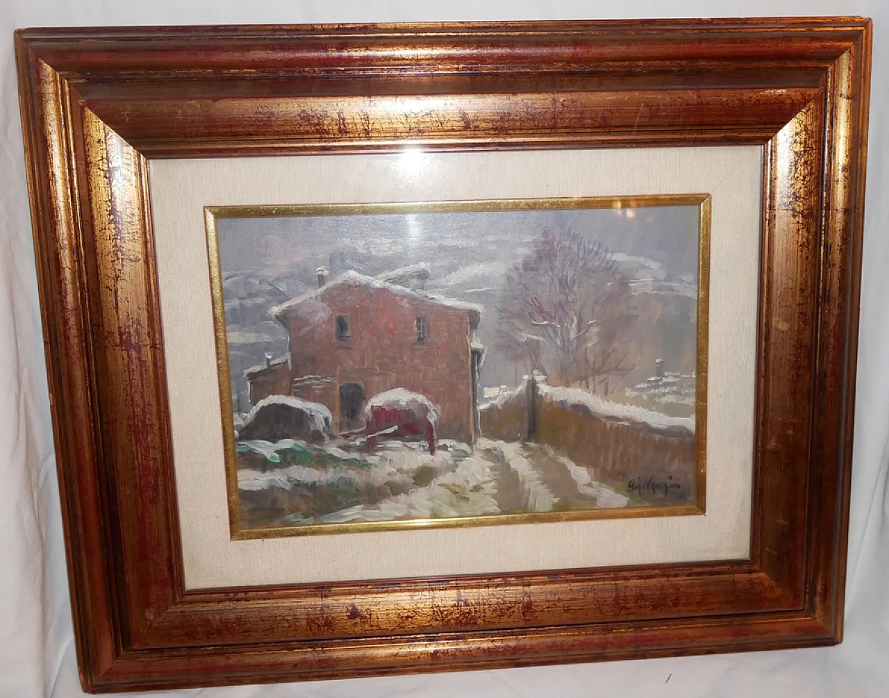 Oil painting on cardboard, 20th century 10