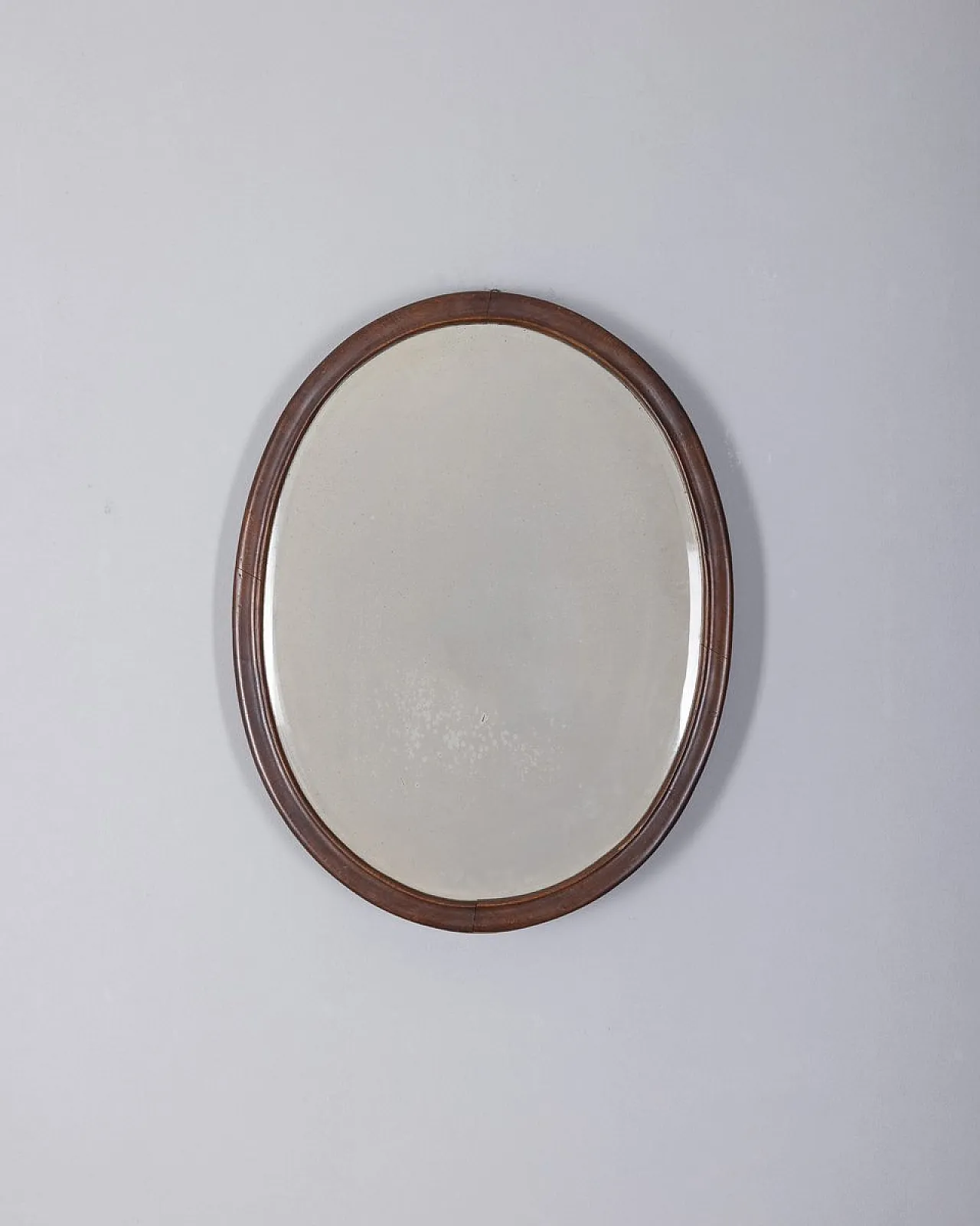 Specchio da parete in noce, anni '60 2