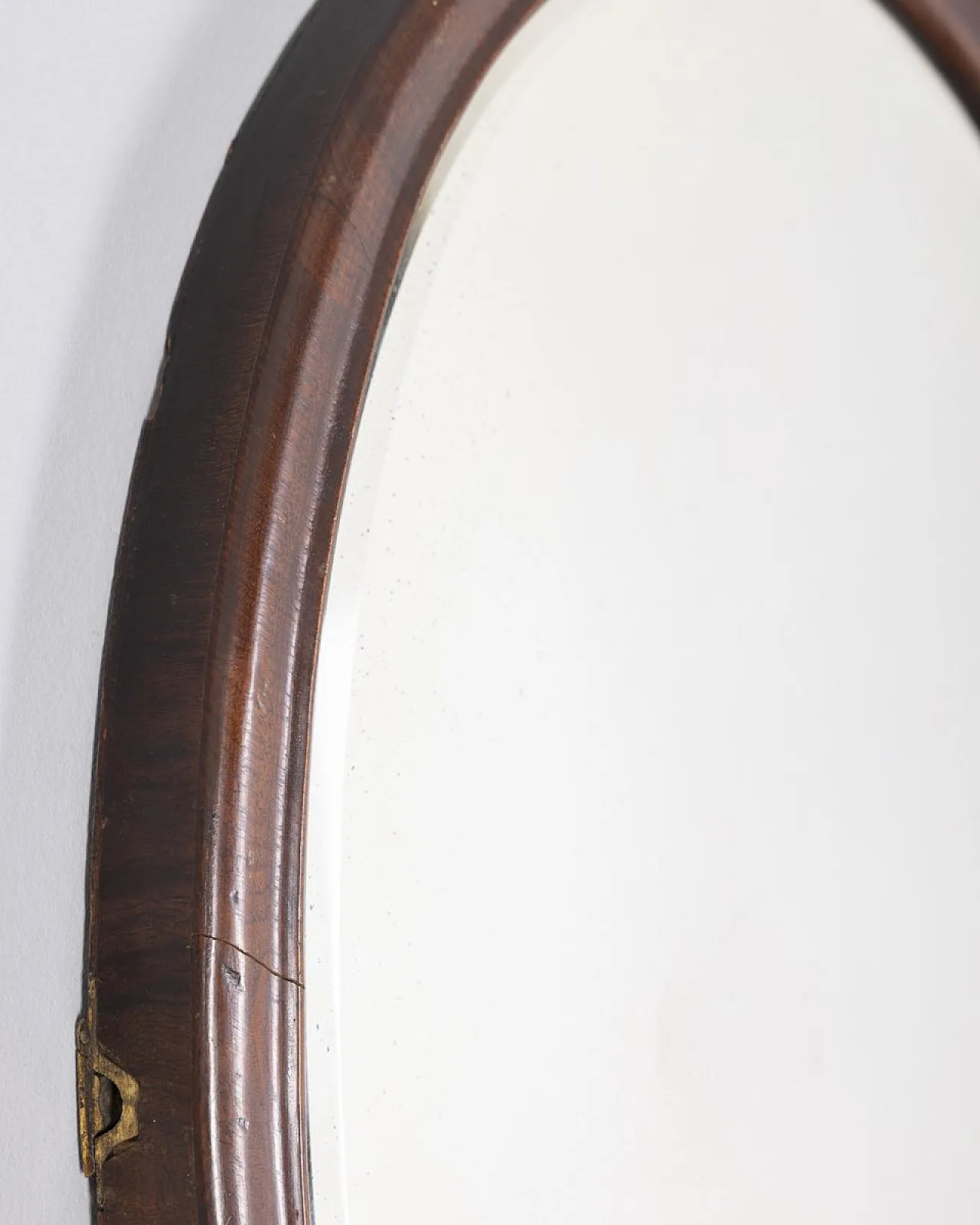 Specchio da parete in noce, anni '60 3