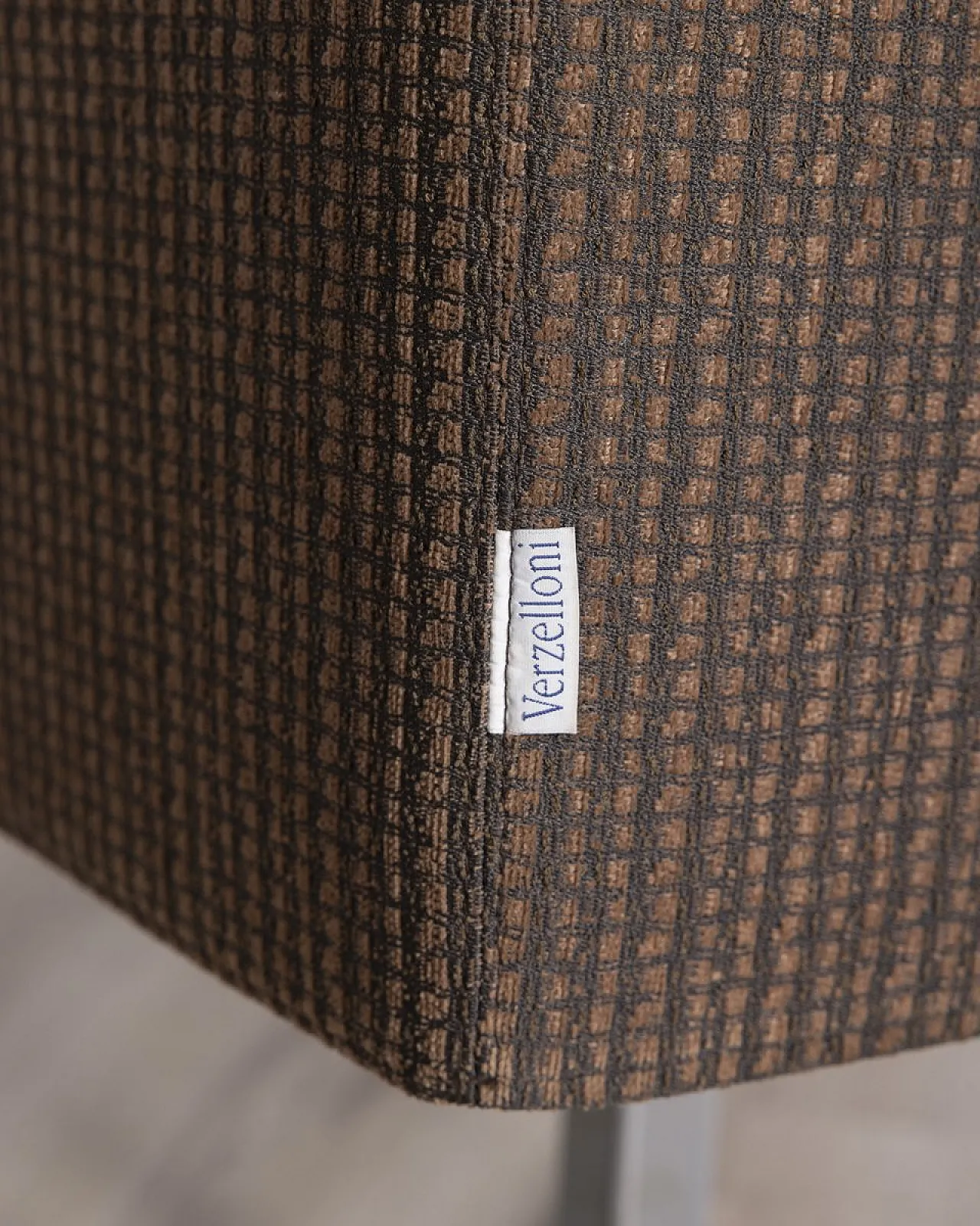 Sedia girevole Cubica in metallo e tessuto di Verzelloni, anni 2000 7