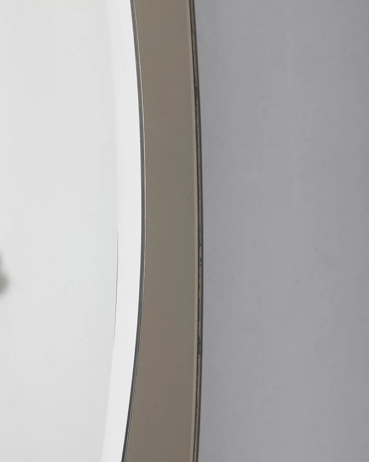 Wall mirror in grey smoked glass from Veca, 1970s 5