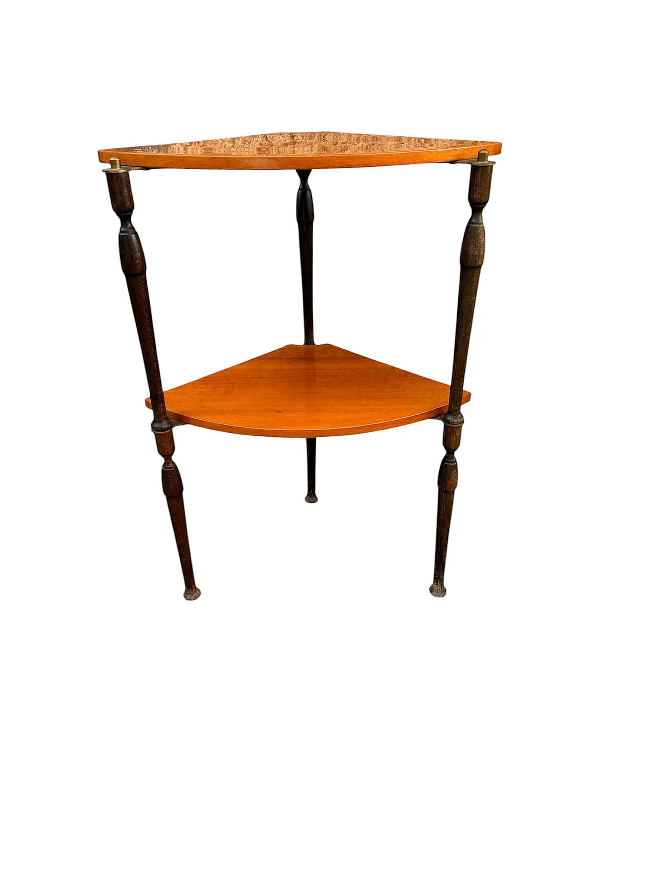 Angular walnut shelf, 60s 1