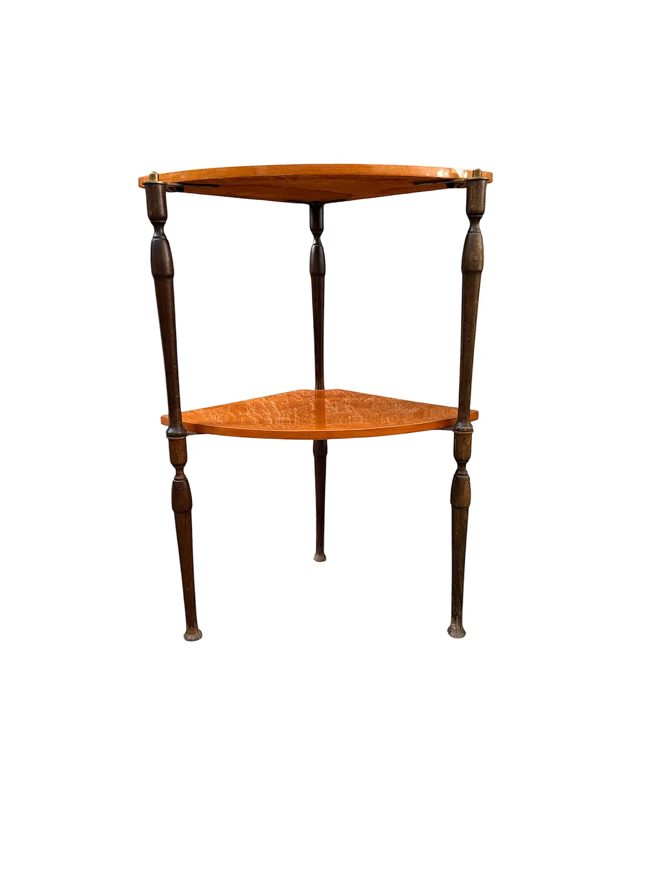 Angular walnut shelf, 60s 2