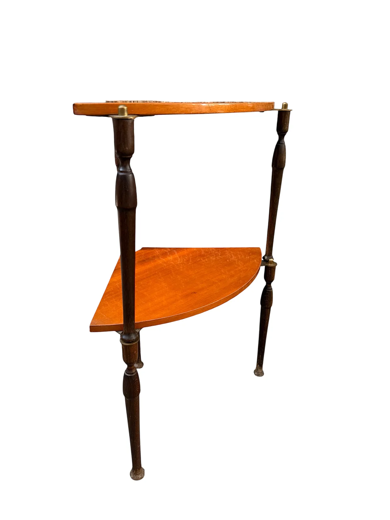 Angular walnut shelf, 60s 4