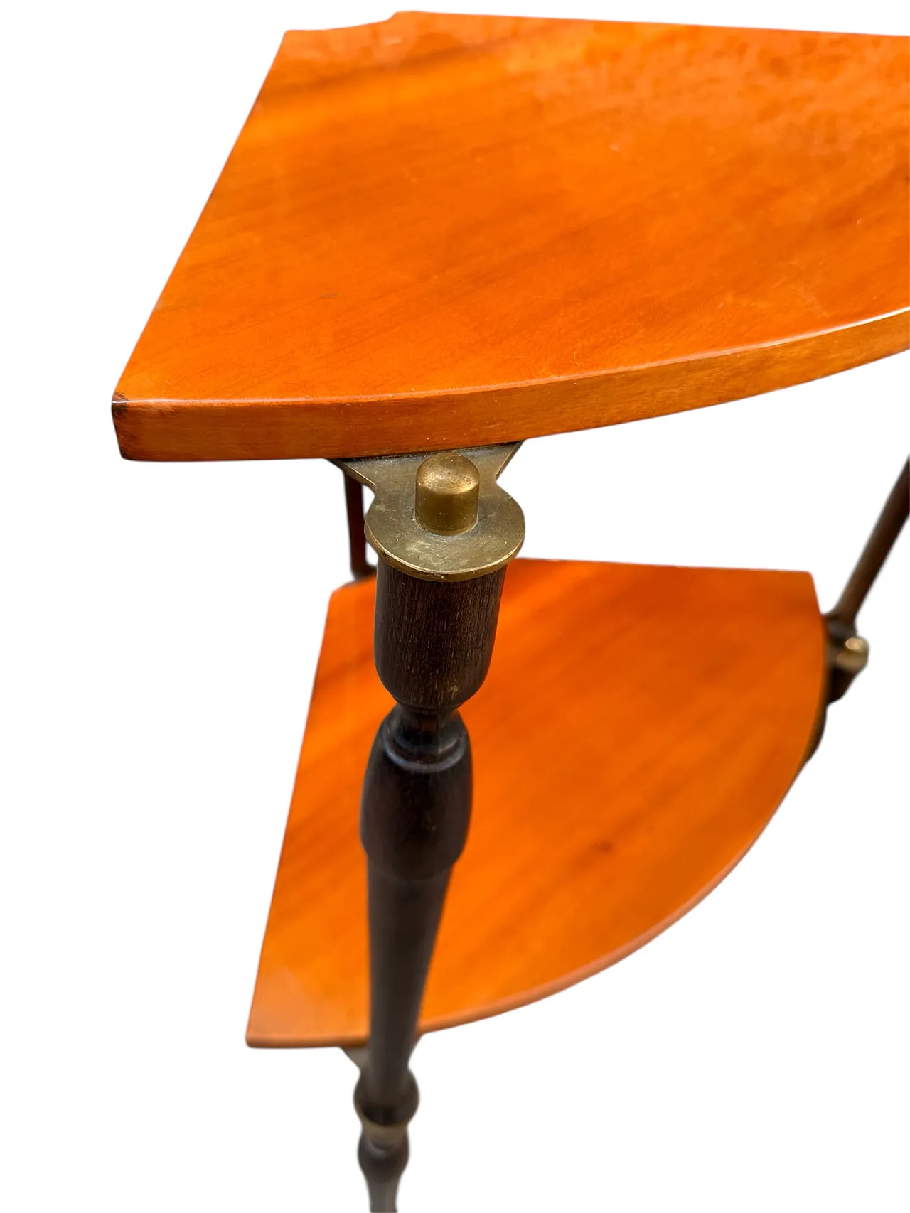 Angular walnut shelf, 60s 5