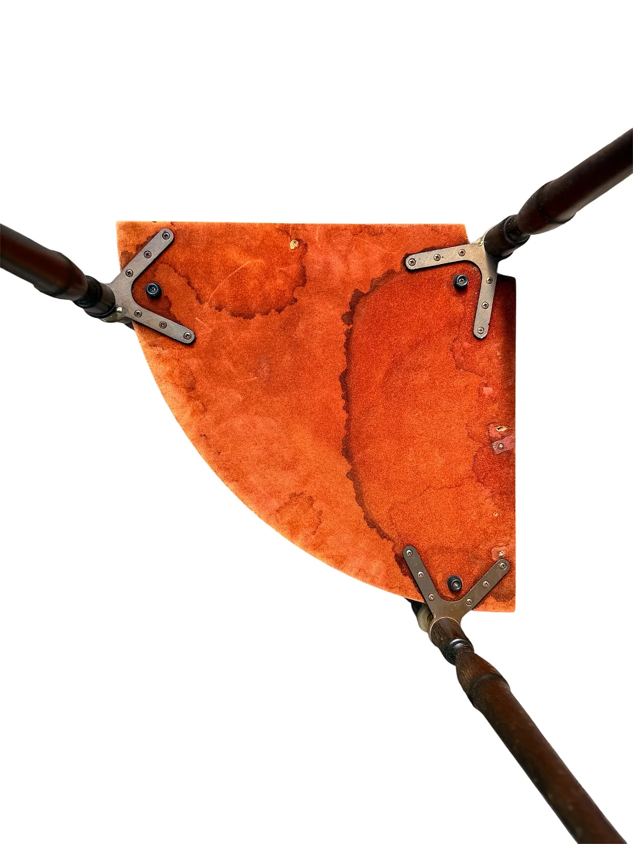 Angular walnut shelf, 60s 8