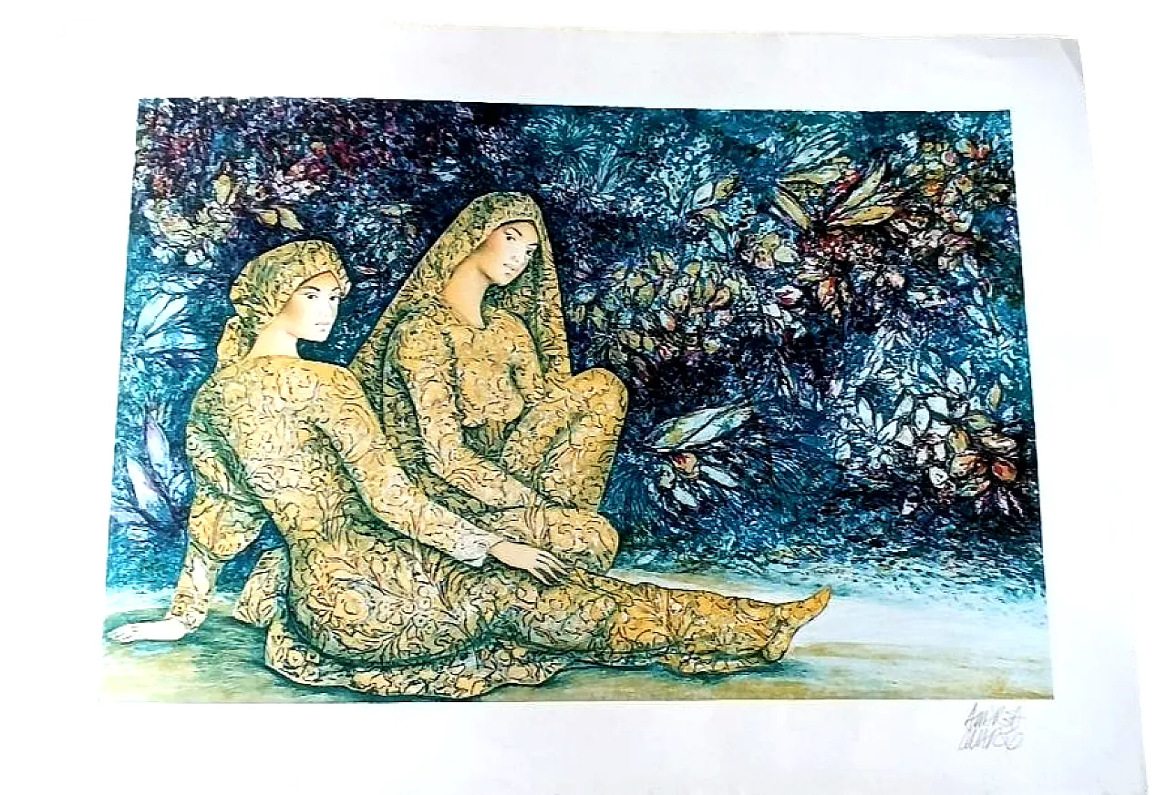 Colour lithograph by Andrea Quarto, 20th century 6