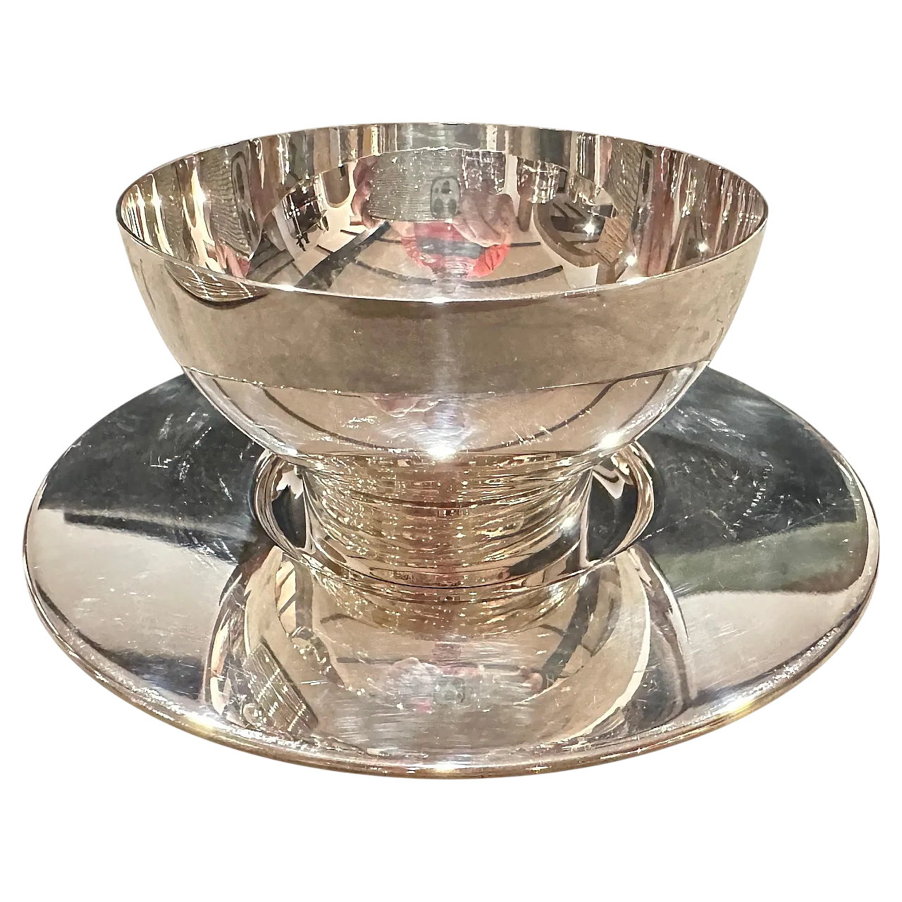 12 Minimalist ice cream bowls and plates by Lino Sabattini, 1980s 12