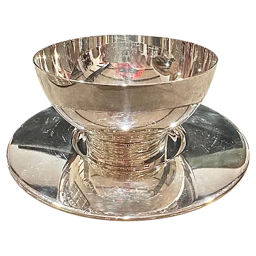 12 Coppe e piatti da gelato minimalista di Lino Sabattini, anni '80