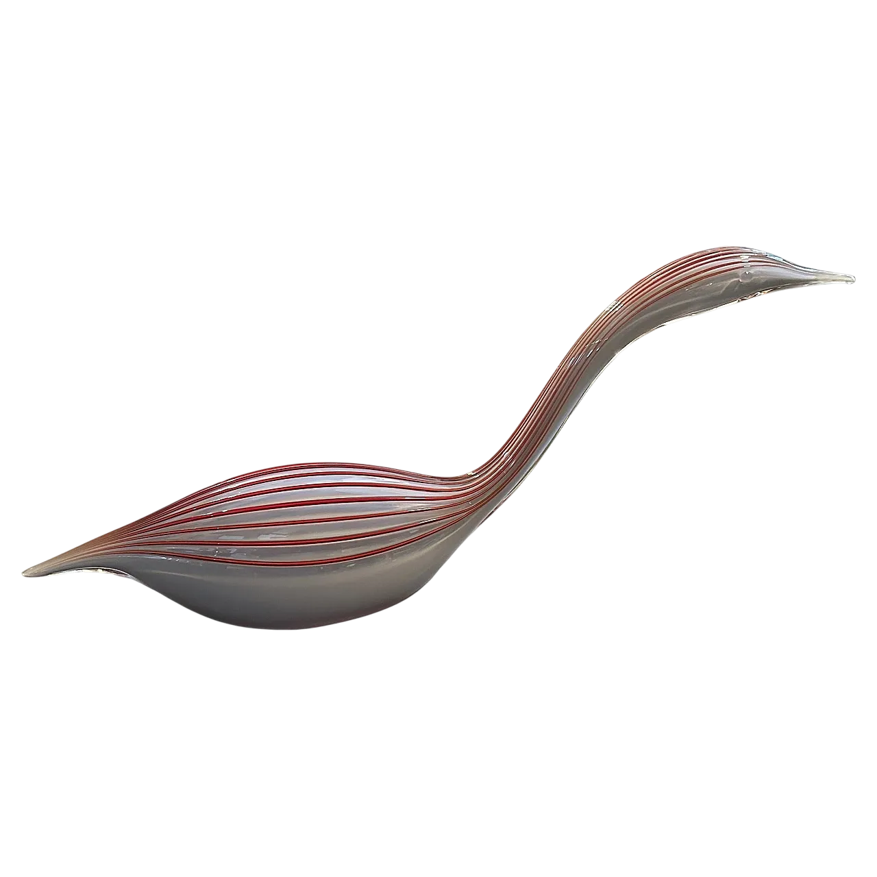 Scultura in vetro di Murano raffigurante un'anatra di Seguso, anni '70 13