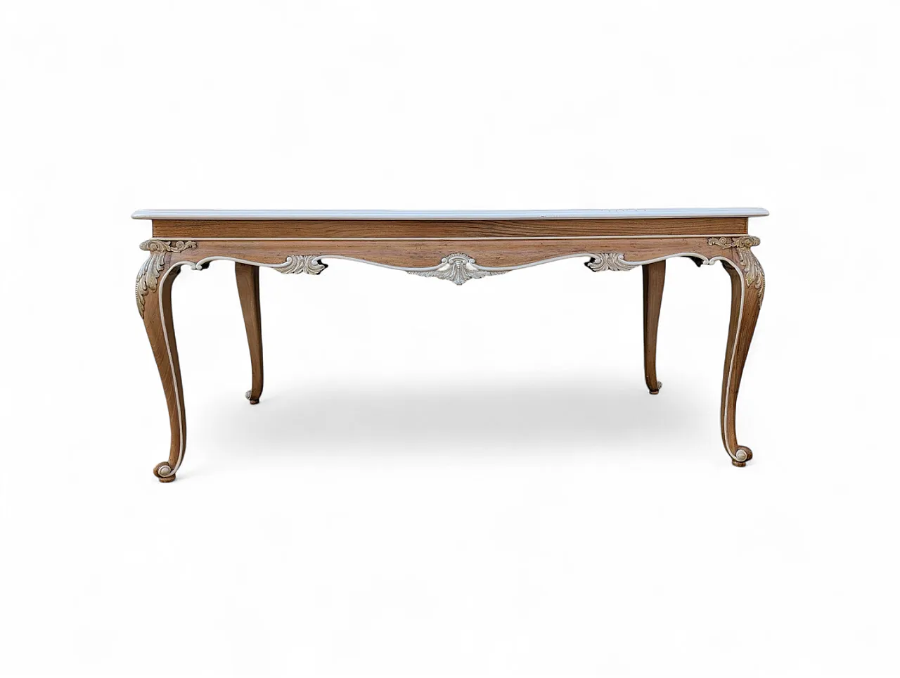 Tavolo da soggiorno in noce, anni '70 1