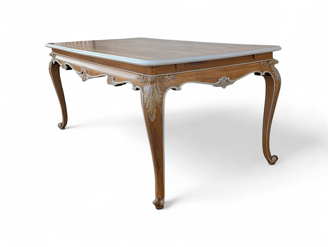 Tavolo da soggiorno in noce, anni '70 3