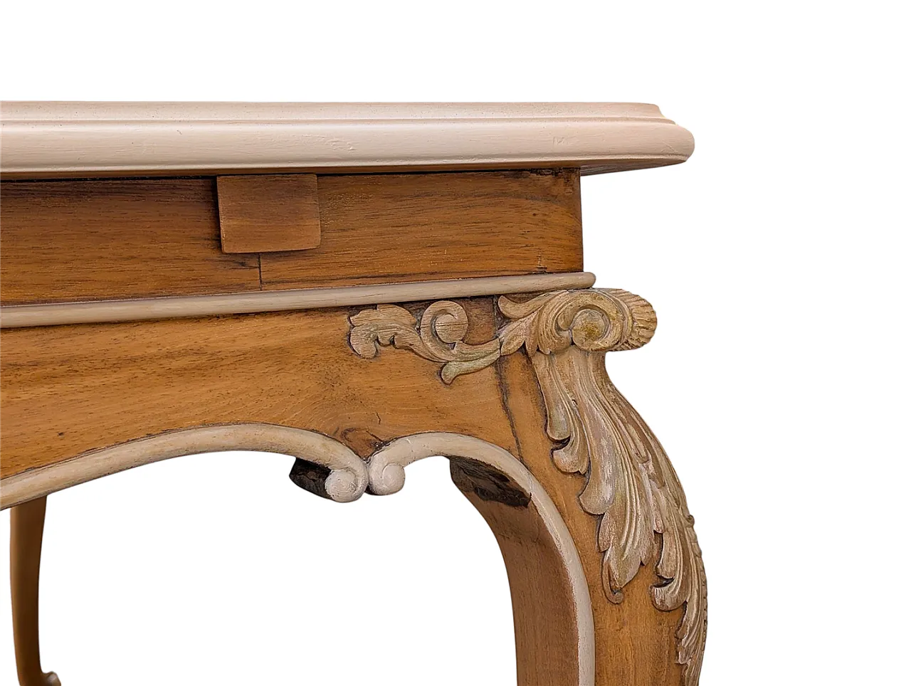 Tavolo da soggiorno in noce, anni '70 5