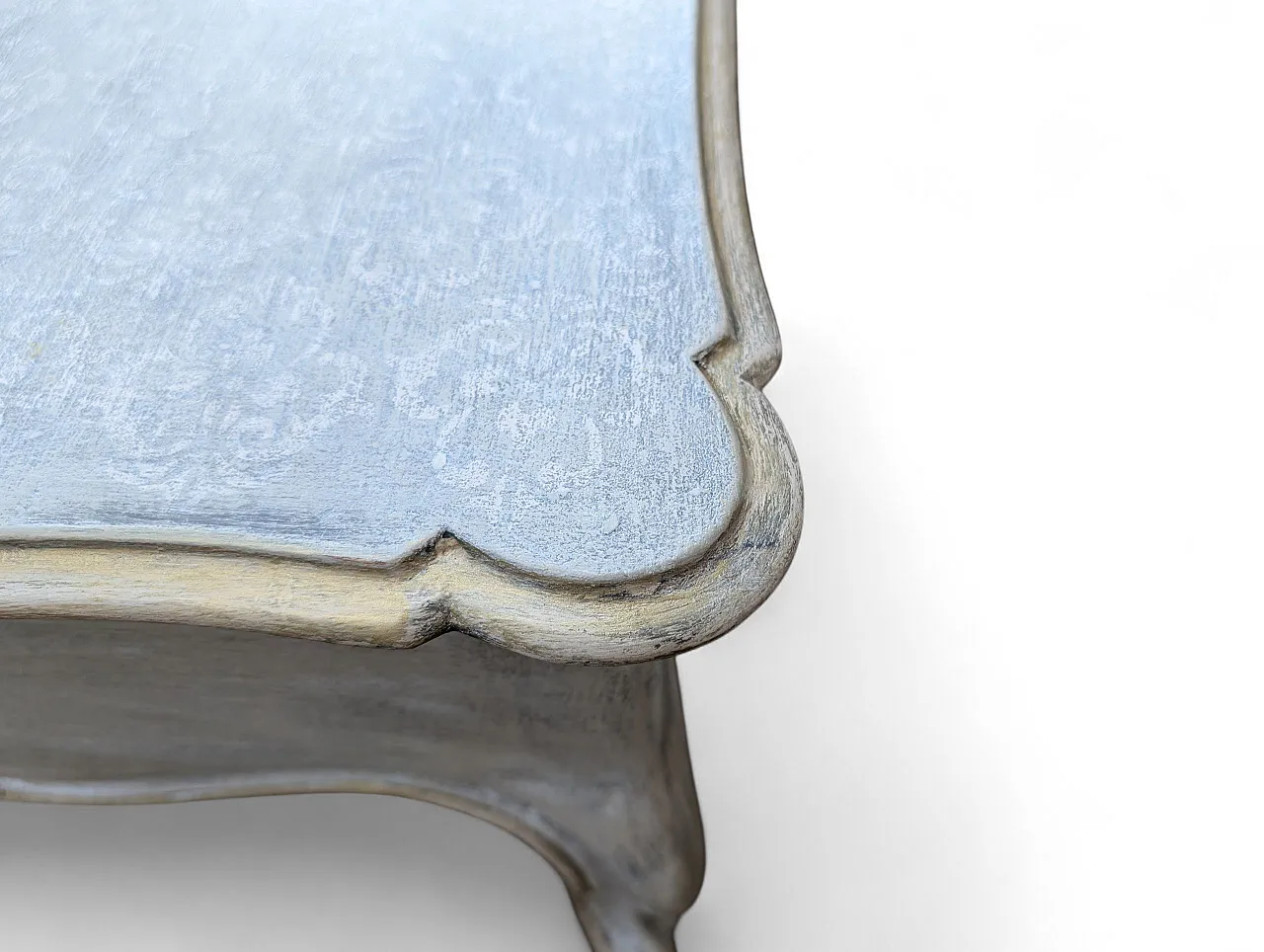 Tavolino da salotto in noce in stile classico francese anni 70 13